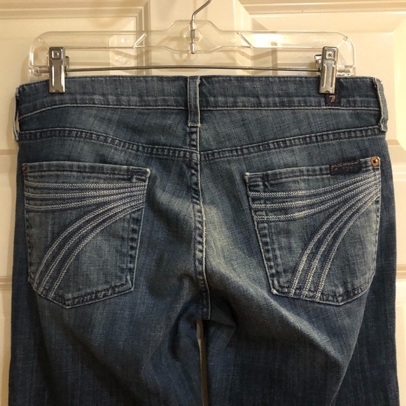 7 For All Mankind Dojo Crop Jean Capris 29 Super Soft Comfy - Picture 2 of 6